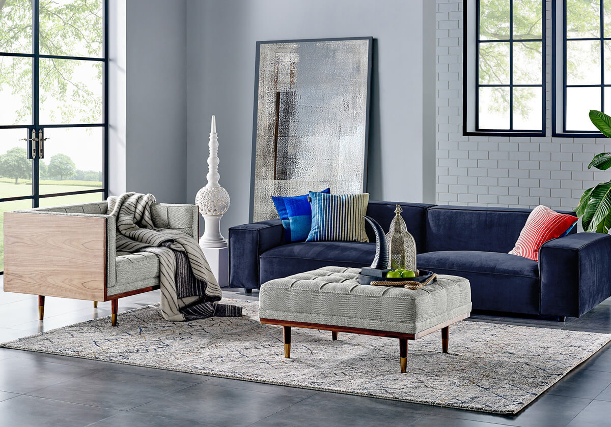 Bondi Woodrow B Performance Fabric Sofa