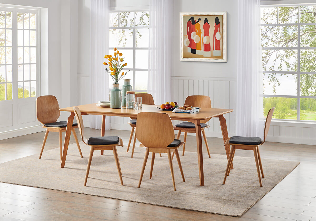 Kilm Oslo 1 Mid Century Walnut Dining Chairs